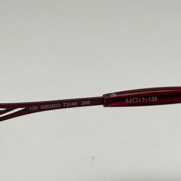 Seiko T3149 298 Eyeglasses Eye Glasses Frames Japan 53-17-135
